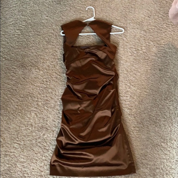 Brown Nicole Miller Cocktail Dress - Picture 3 of 3